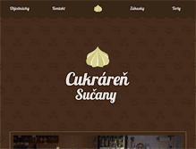 Tablet Screenshot of cukraren-sucany.sk